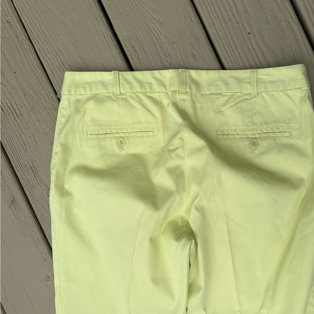 Talbots Lemon Yellow Straight Leg Ankle Pants, Size: 6 - Picture 4 of 7
